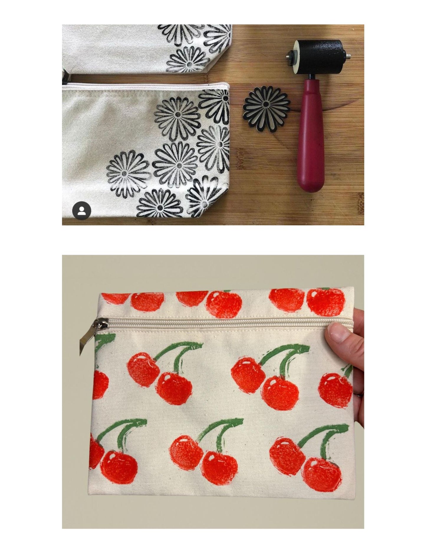Lino Printed Pouch Wednesday 1st October 1-3pm