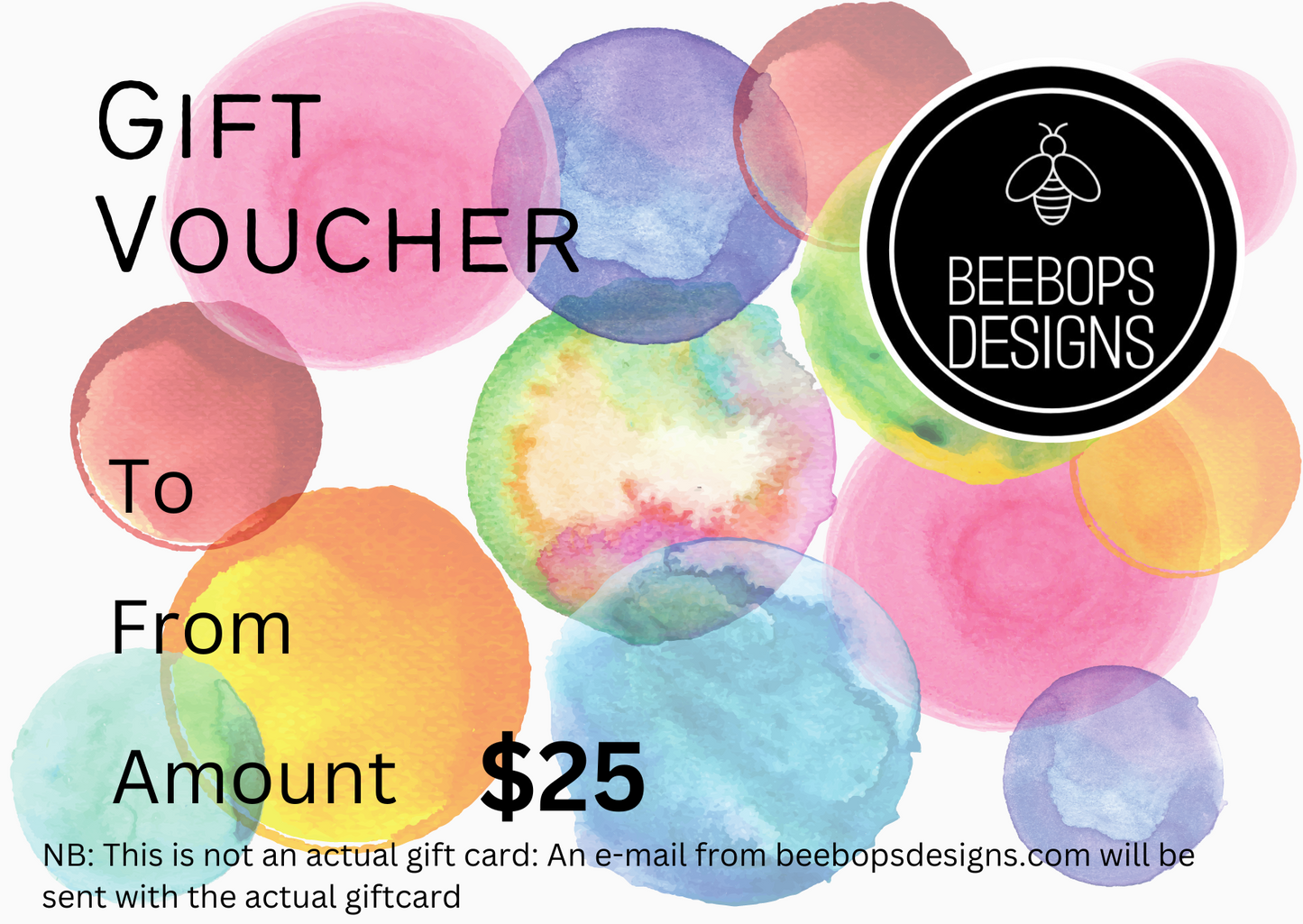 Beebops gift cards