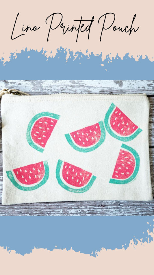 Lino Printed Pouch Wednesday 1st October 1-3pm